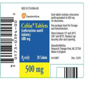 Ceftin Cefuroxime 500mg Tablet