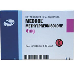 Medrol Methylprednisolone 4mg Tablets