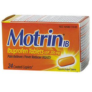 Motrin Ibuprofen 200mg Tablets